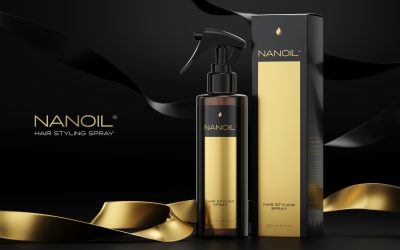 Nanoil hair styling spray